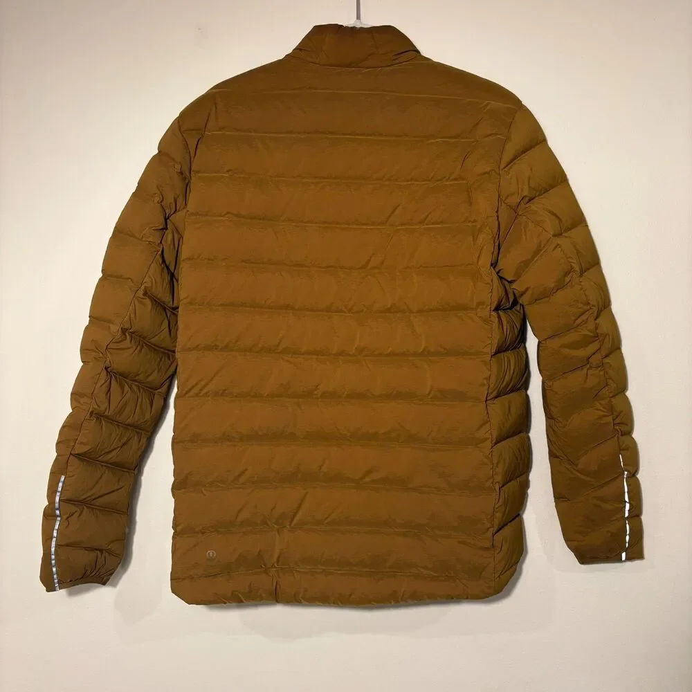 Lululemon Down Full Zip Puffer Jacket Brown XS